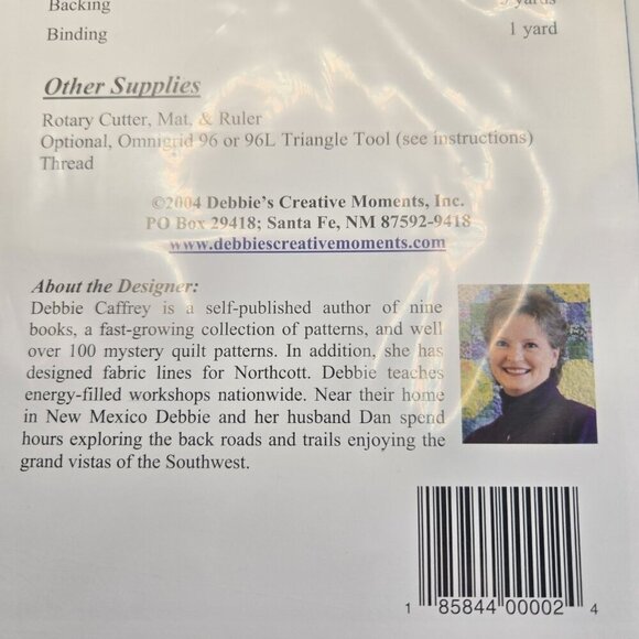 Diamond in the Rough 70"x85" Debbie Caffrey Classy Quilt Patterns New Full Color - Picture 4 of 5
